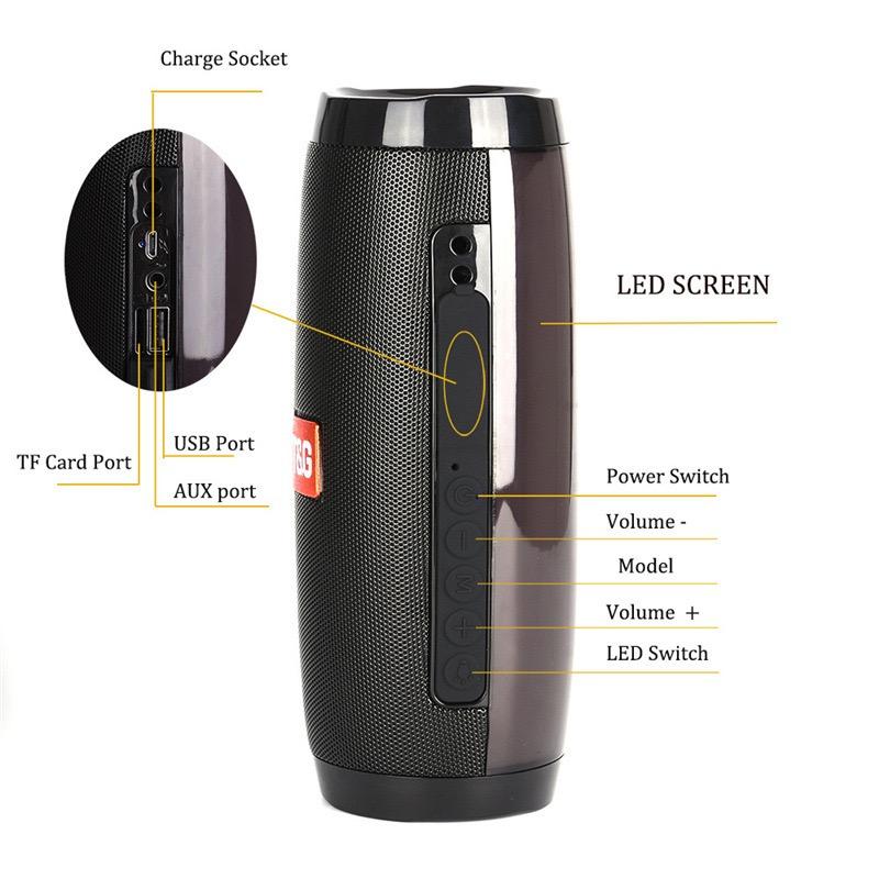 Portable Speaker, 40W Loud Sound and Deep Bass, IPX7 Waterproof, True Wireless Stereo, Colorful Flashing Lights,for Home, Outdoor,Party, Black Audio Smartphone